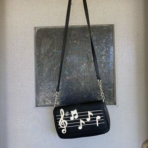 Music Black Crossbody Purse